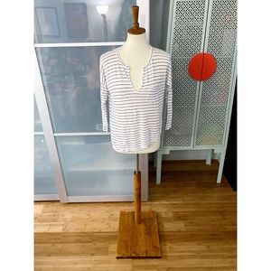 Madewell Telegraph Striped Linen Tee